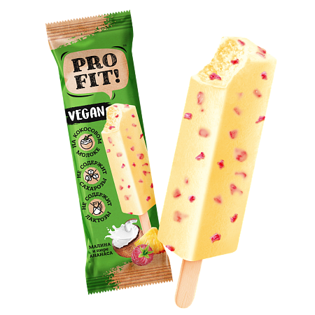 Эскимо "Pro Fit" Ягодный Микс, с ягодным пюре, без сахара, 50г. Айс-Групп