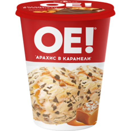 Ведро "ОЕ" пломбир Арахис-Карамель 360г. Сибхолод